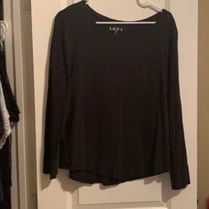 Simple black long sleeve size L
